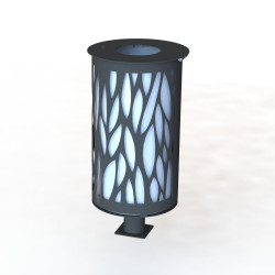 Poubelle segment feuille N°4