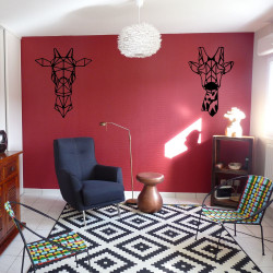 Décoration murale métal GIRAFE