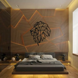 Décoration murale métal LION