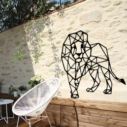 Décoration murale métal LION