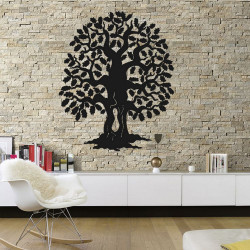 Décoration murale métal CHÊNE