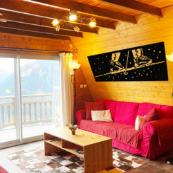 Décoration murale métal SKI